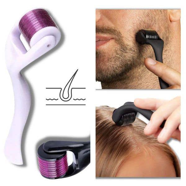 Derma Roller For Hair Growth - 0.5mm [Free Delivery] 0