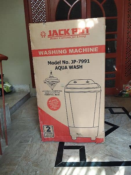 Jackpot Washing Machine un-used under company warranty 1