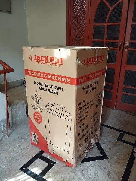 Jackpot Washing Machine un-used under company warranty 2