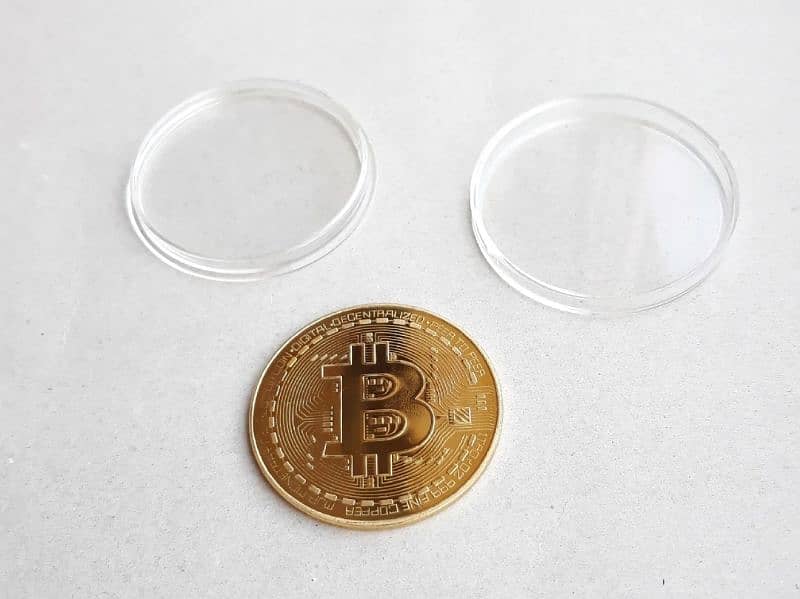 Btc gold plated metal coin 2