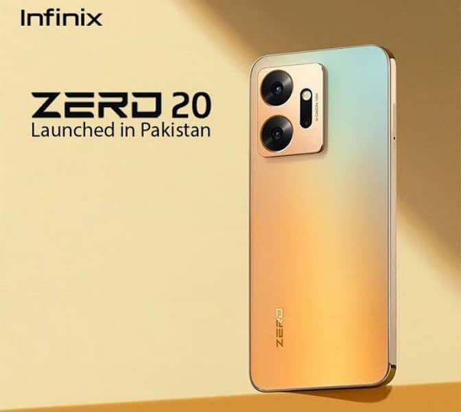 Infinix Zero 20 Gold Color All New Condition 10/10 1