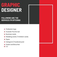 Graphic designing services I'm a designer