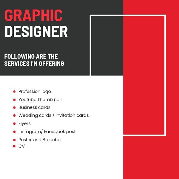 Graphic designing services I'm a designer 0