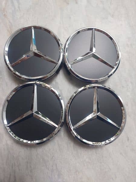 Mercedes Benz BMW Wheel Center Caps Logo Monogram W204 w212 w203 w211 1