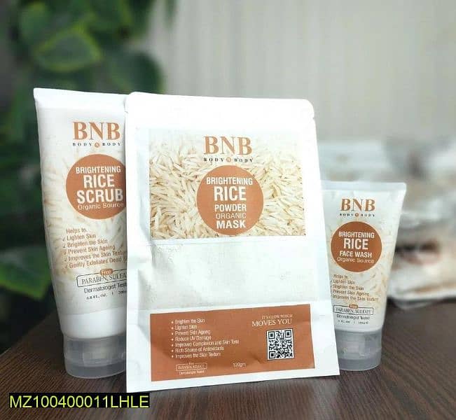 rice glowing facial kit pack of 3 2