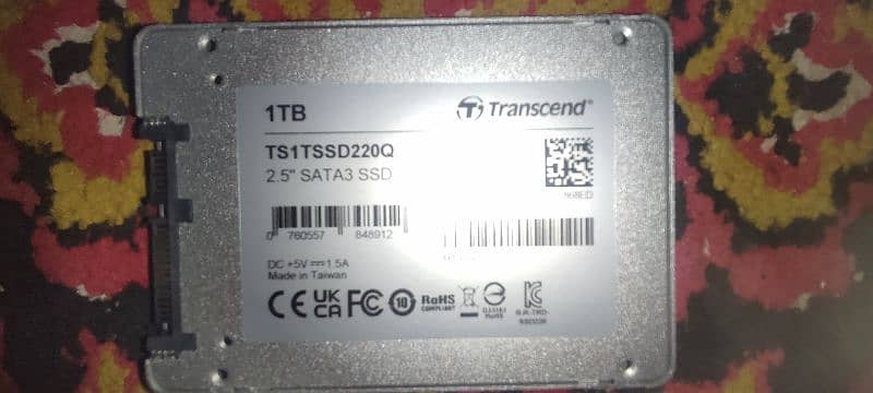 Transcend 1TB SSD Brand New Only 18 days Used 7