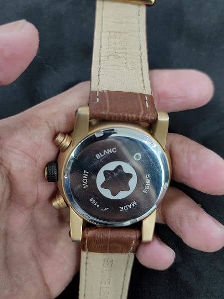 Mont Blanc Flyback watch in excellent condition 4