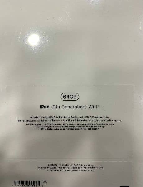 Apple iPad 9th Generation 64GB / iPad / 9 1