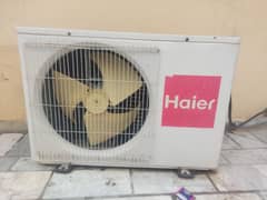 Haier AC, used work excellent 100 percent cooling.