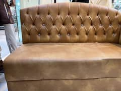 L -shaped leather Sofa (4 piece) 0