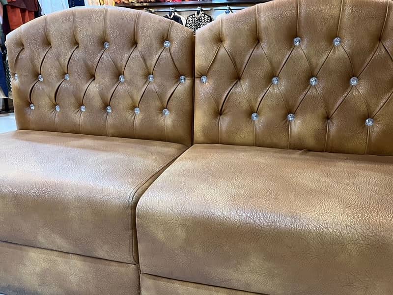 L -shaped leather Sofa (4 piece) 3