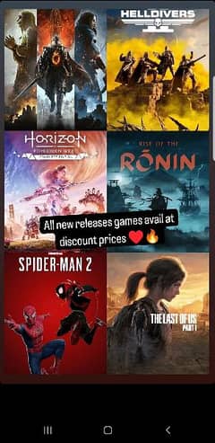 ALL PS4 PS5 NEW DIGITAL GAMES AVAILABLE