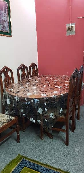 Dinning Table with 6 chairs 0