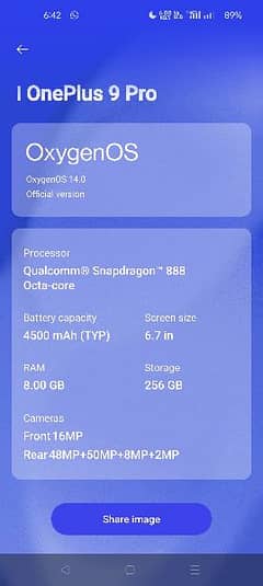 OnePlus 9 Pro 8/256 Pta Approved