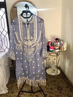 Famous brand ETHNIC ready to wear two piece shirt, trouser and slip. 0