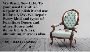 We give NEW life to your Old furniture repair restoration any thing 0