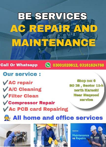 Ac Service & Repair  Ac servicing  All Types Ac & Fridge Repair 0