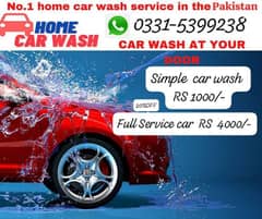 Car wash at home. Home Service. 0331-5399238