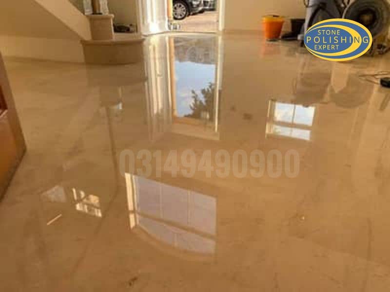 Marble Chips Tiles Cleaning Polishing 7