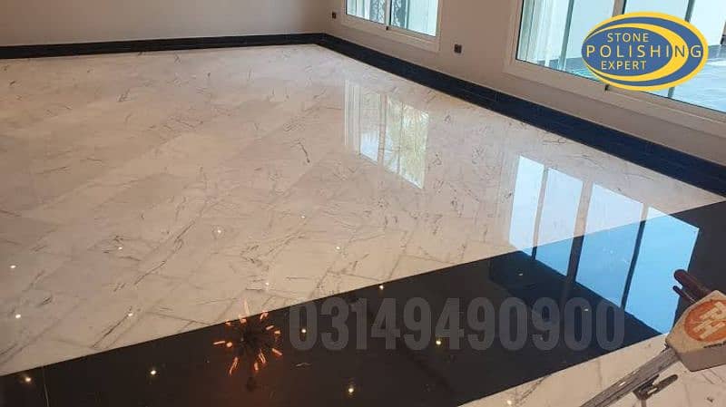Marble Chips Tiles Cleaning Polishing 9