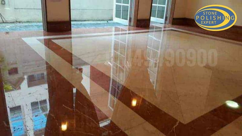 Marble Chips Tiles Cleaning Polishing 12