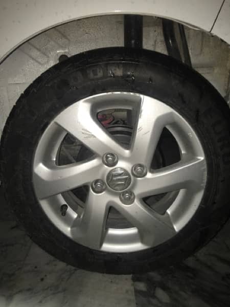 Suzuki Cultus Vxl  alloy rims with euro tycoon tyres 2