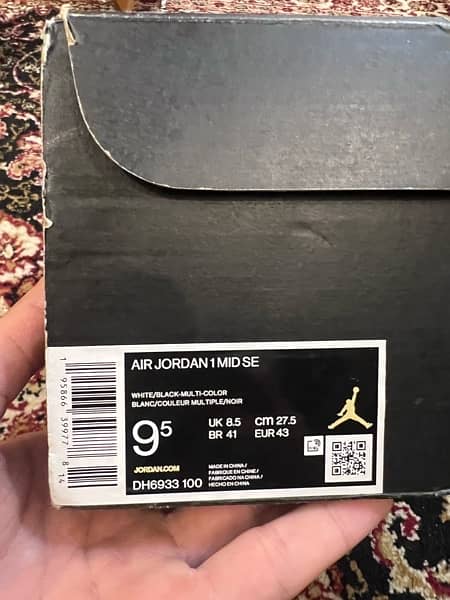 original air Jordan 1 mid diamond SE size in last pic. 6