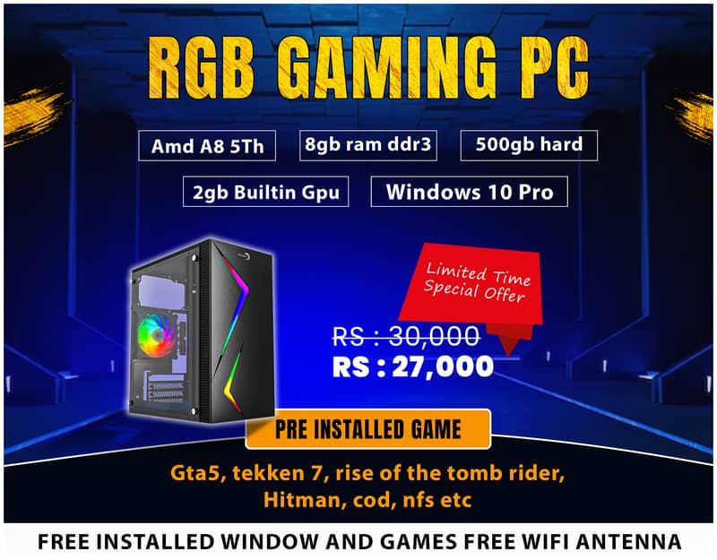 Gaming Pc/Gaming system/Gaming Pc full setup/RGB Gaming Pc 7
