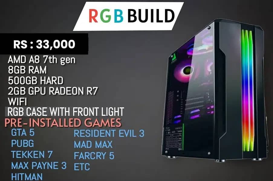 Gaming Pc/Gaming system/Gaming Pc full setup/RGB Gaming Pc 10