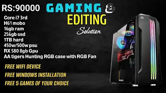 Gaming Pc/Gaming system/Gaming Pc full setup/RGB Gaming Pc 18