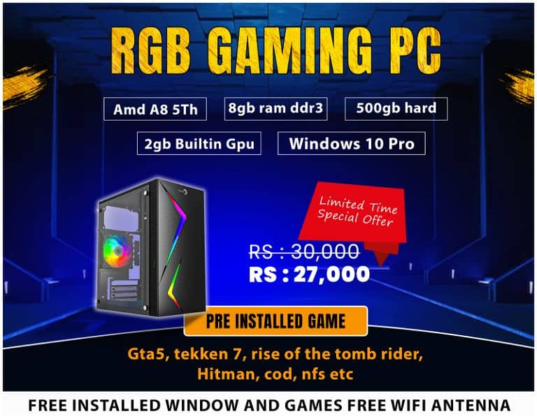 Gaming Pc/Low price brand new/Gaming system/Gaming computer 9