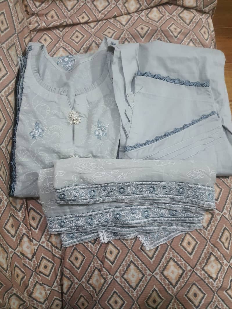 2 Gul Ahmed and One Wijdan Suit Stitched 3
