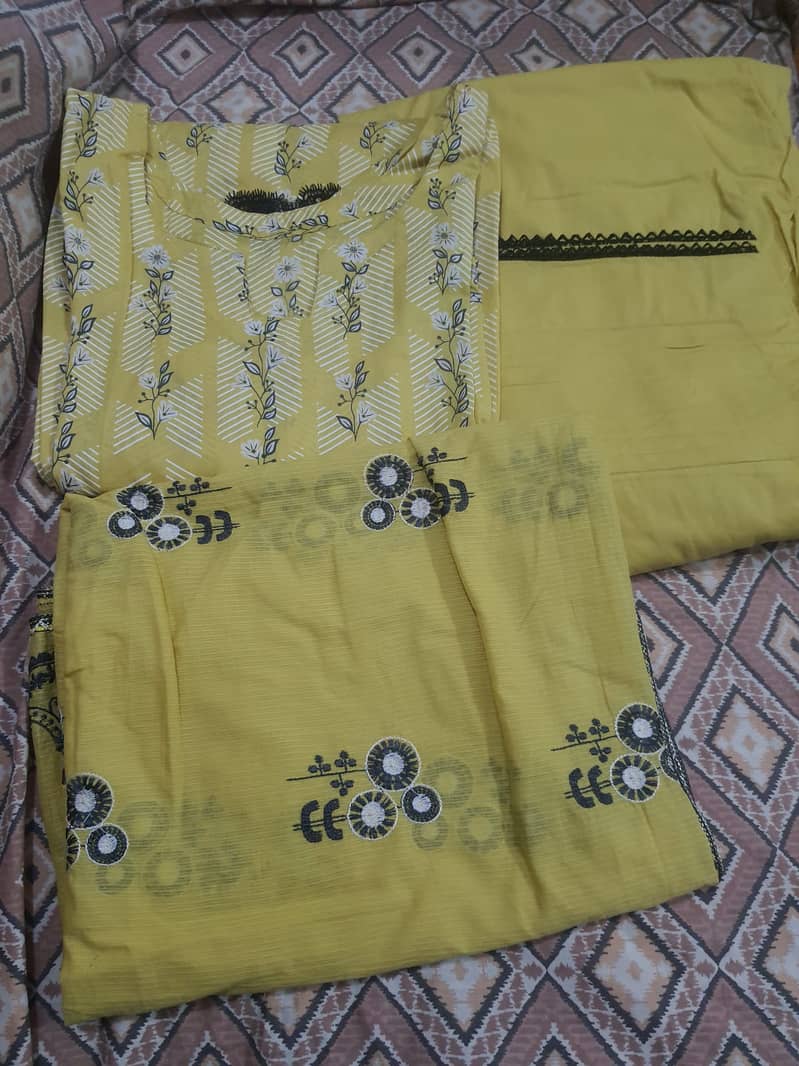 2 Gul Ahmed and One Wijdan Suit Stitched 4