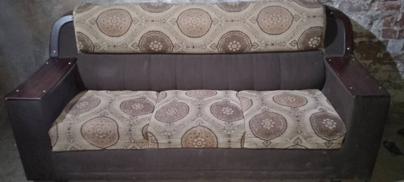 6 seater sofa for sale brown colour WhatsApp numbe 03037747713 contact 1