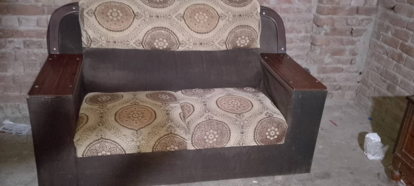 6 seater sofa for sale brown colour WhatsApp numbe 03037747713 contact 4
