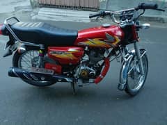 10/9 condition har cheez clear h copy or paper Honda 125 red color
