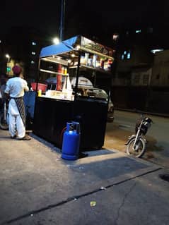 good condition fries stall with completely saman