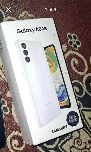 samsung A04s open box 5 month warranty 10 by 10 condition and 4 gb ram 1