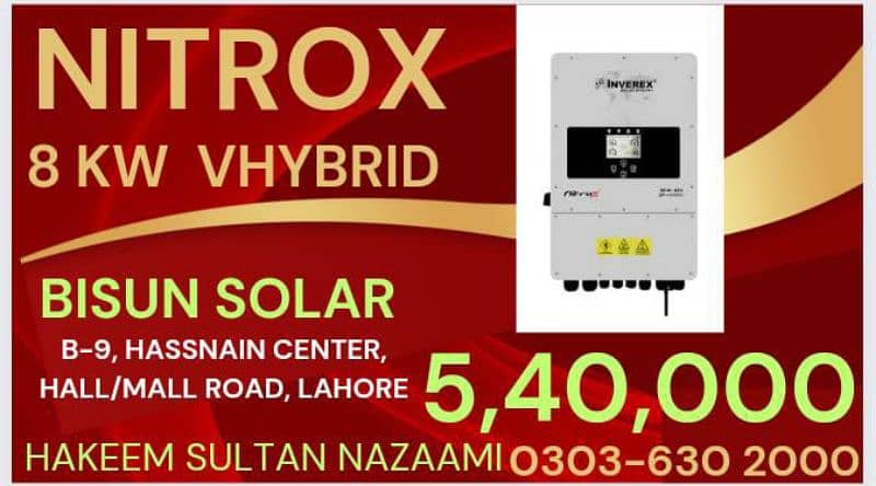 inverex nitrox 8 kw hybrid BiSun Solar 0