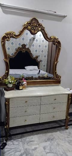 king size bed set including bed side tables dressing table