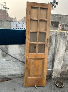 Old Wooden French Door Shutter