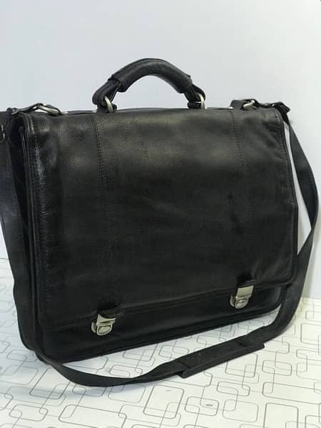 Leather laptop bag / office bag  / files and documents carrying bag 0