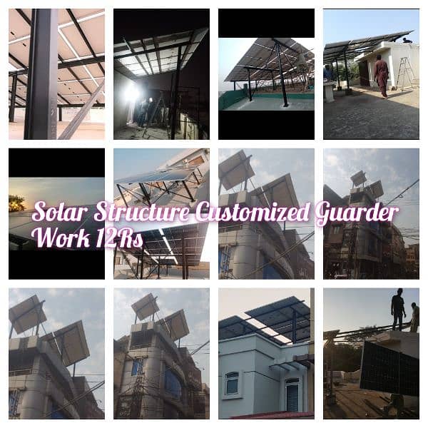Elevated solar structure System Customized Guarder Work 12Rs 0