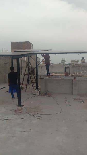 Elevated solar structure System Customized Guarder Work 12Rs 1