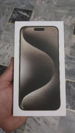 Apple 1 Phone 15 Pro Max 256 GB. . Gray Titanium Genuine Seal Pack Box
