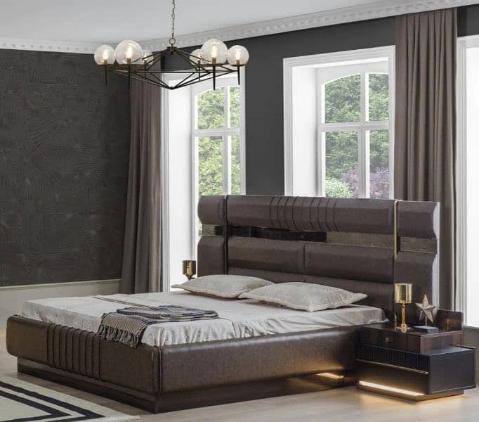 King size bed with side tables 3