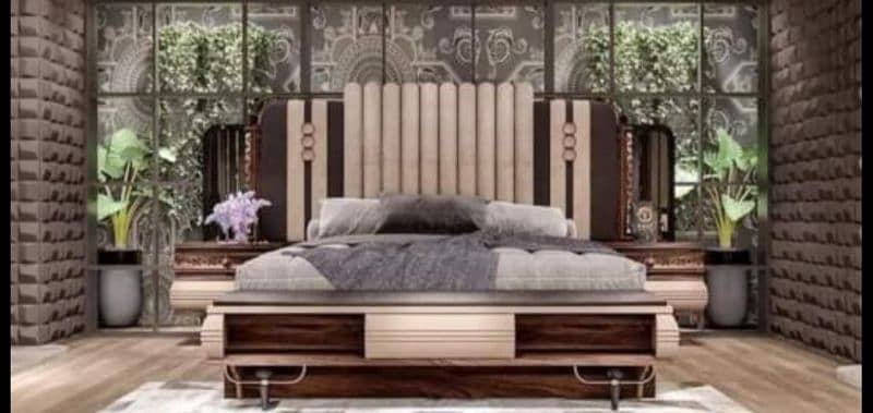 King size bed with side tables 10