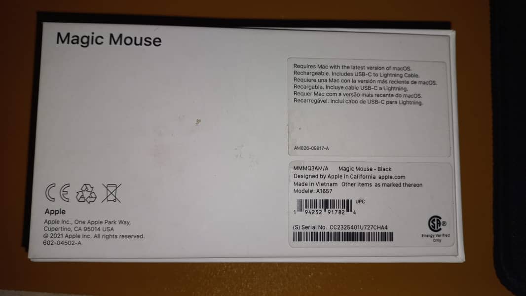 Apple Macbook Air 15" A2941 Apple M2 15 Inches + Magic Mouse 3 MMMQ3 2