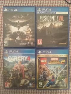 Playstation 4 Games For Sell / Not for Exchange