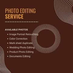 Photo And Document Editing And Photography Services